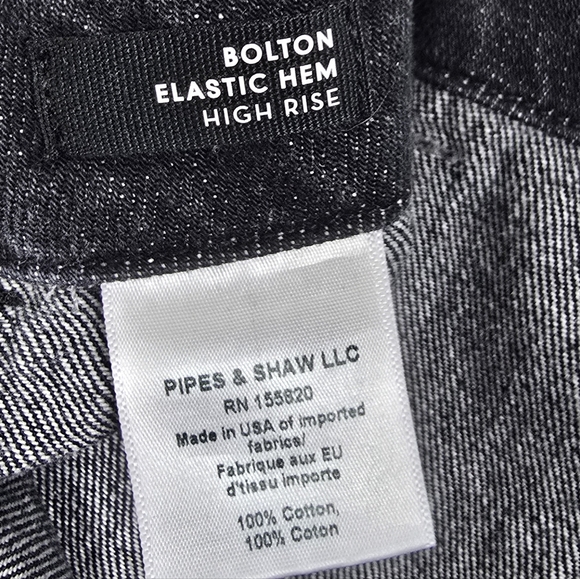 Veronica Beard Bolton Elastic Hem High Rise Washed Black Jeans W26 - Picture 15 of 16